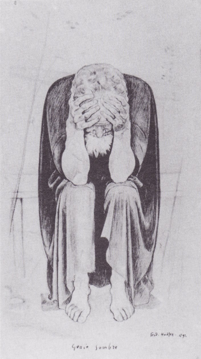 Dunkler Genius von Ferdinand Hodler