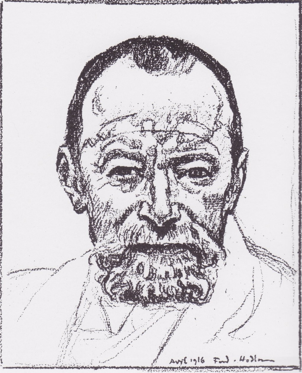 Selbstbildnis von Ferdinand Hodler