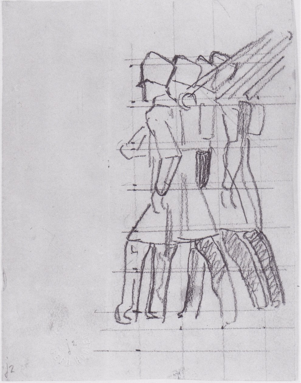 Ausziehende Soldaten von Ferdinand Hodler