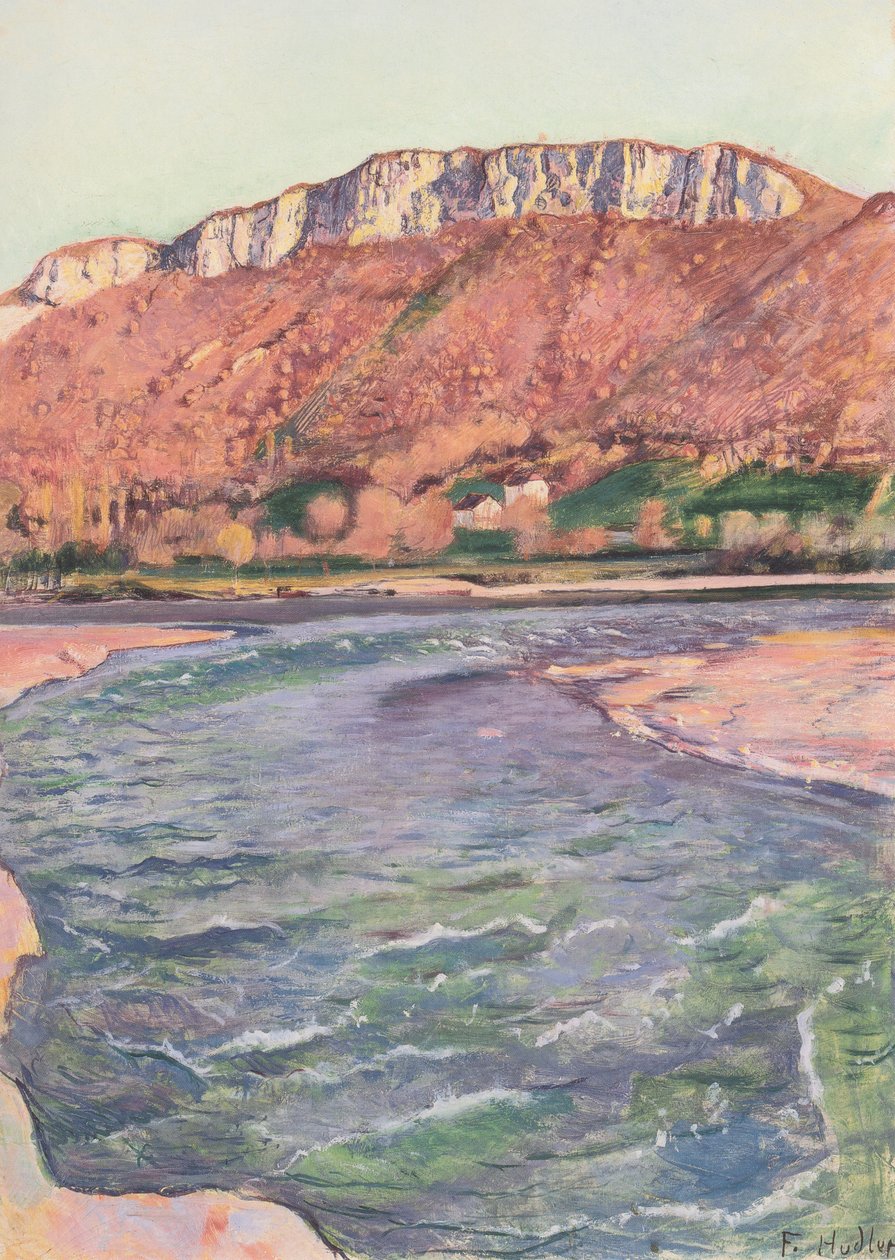 Der Salève im Herbst von Ferdinand Hodler