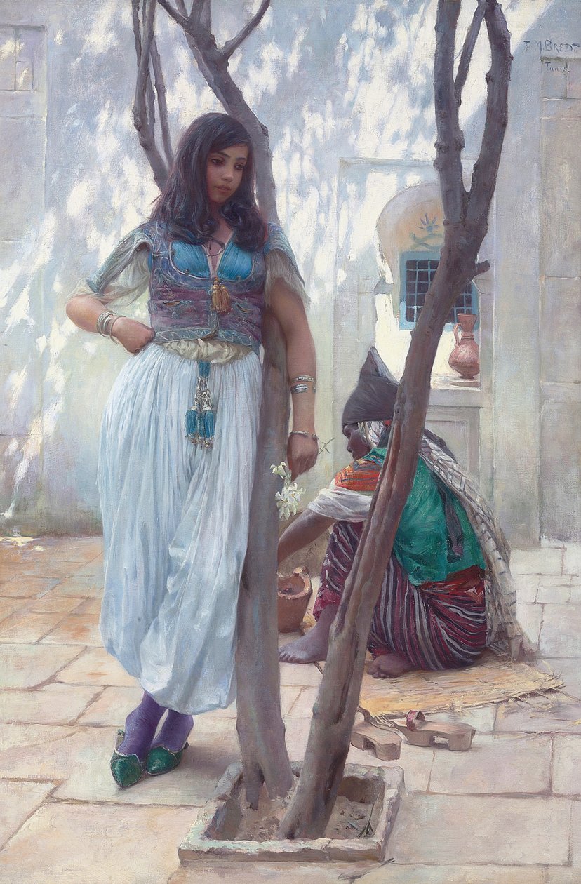 In einem Hof, Tunis von Ferdinand Max Bredt
