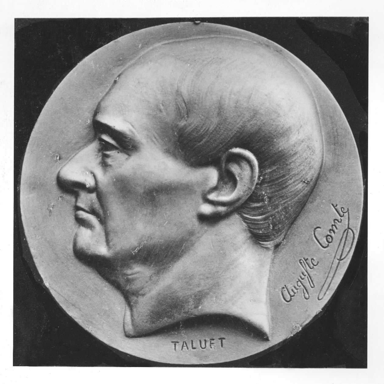 Medaille von Auguste Comte von Ferdinand Taluet