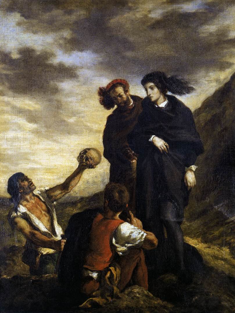 Hamlet und Horatio auf dem Friedhof von Ferdinand Victor Eugene Delacroix