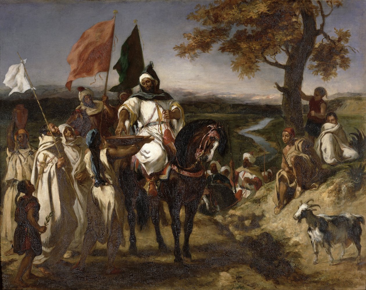 Marokkanischer Kaid, 1837 von Ferdinand Victor Eugene Delacroix