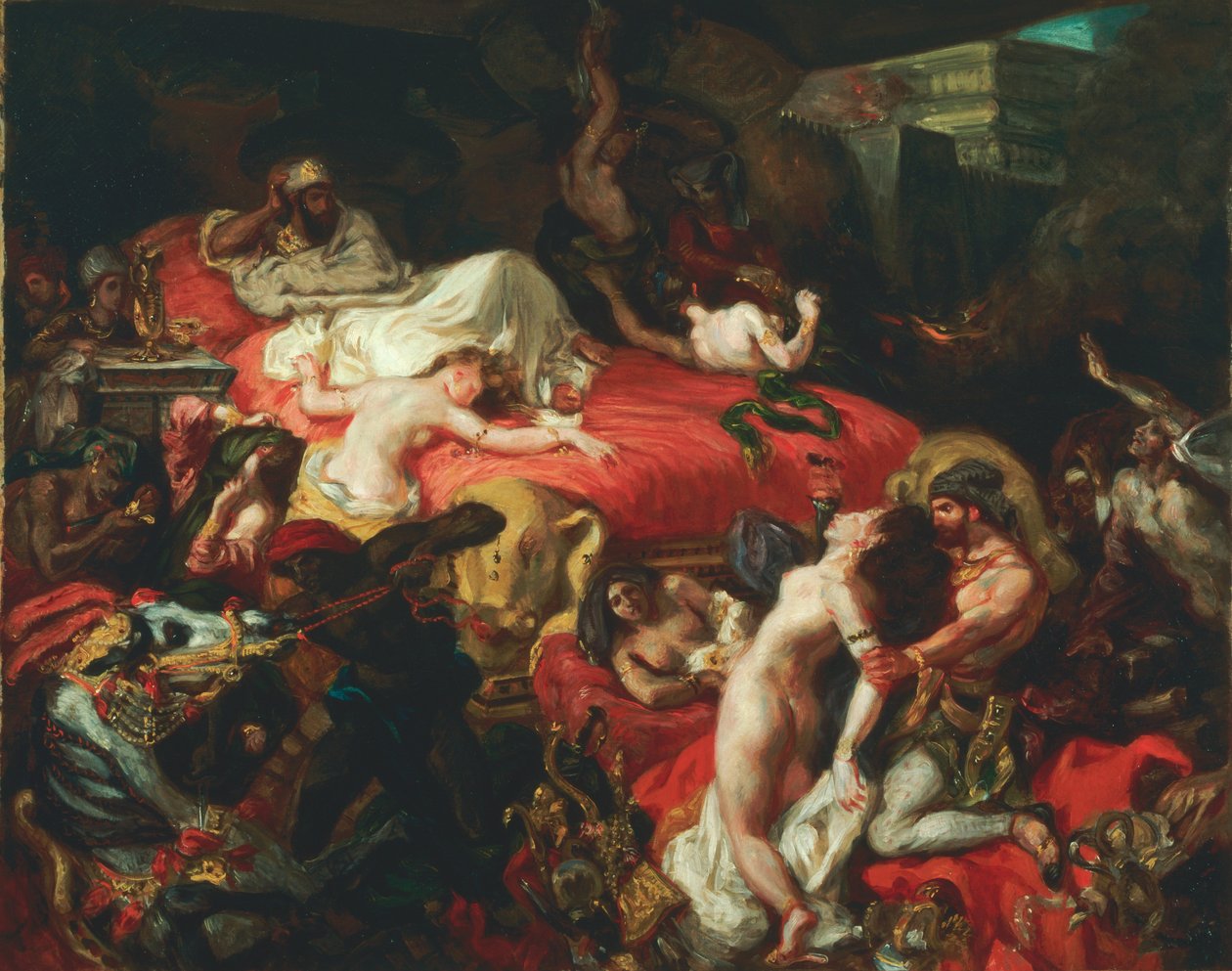 Der Tod des Sardanapalus von Ferdinand Victor Eugene Delacroix