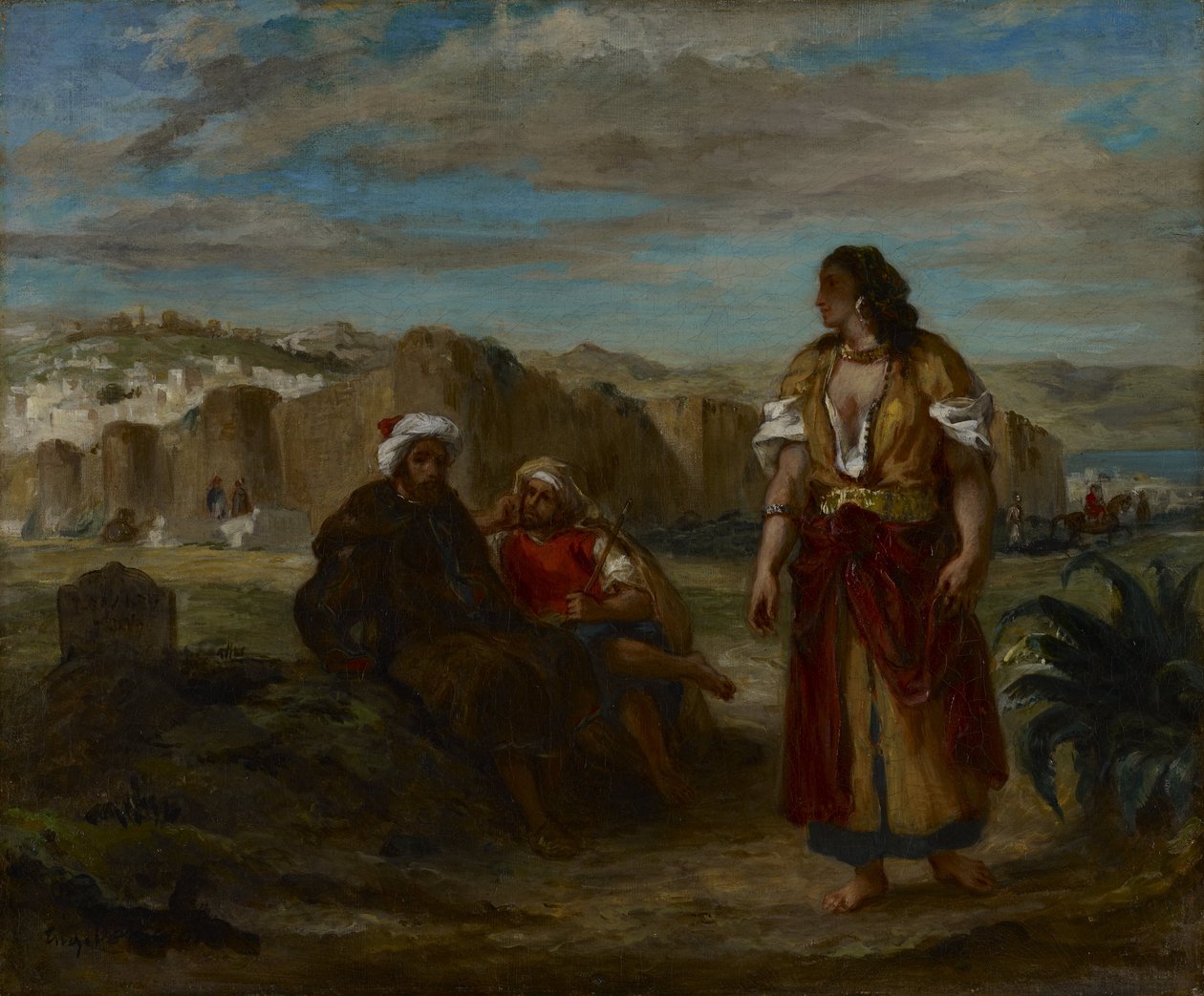 Blick auf Tanger von Ferdinand Victor Eugene Delacroix