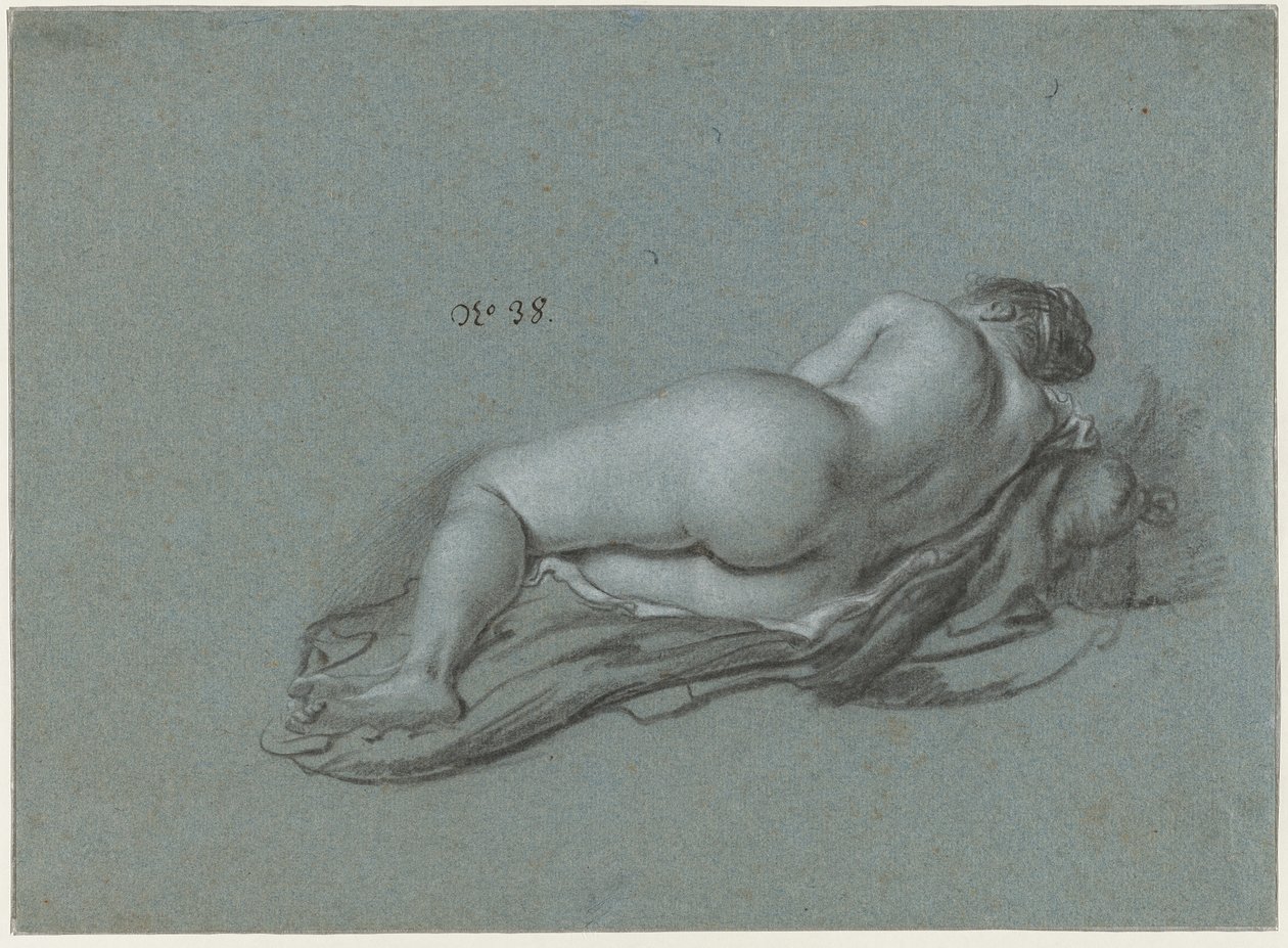 Liegender weiblicher Akt von Ferdinand Bol