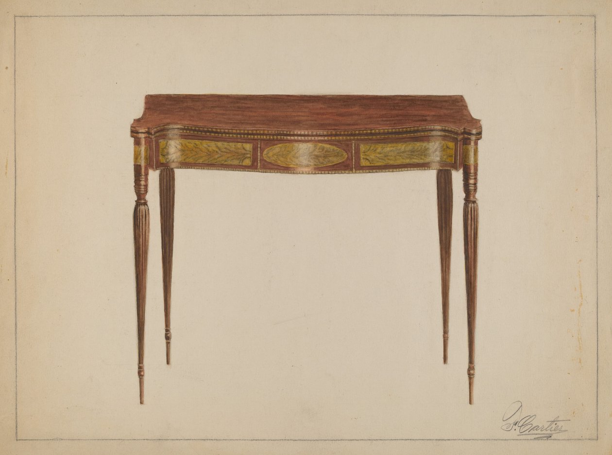 Kartentisch von Ferdinand Cartier