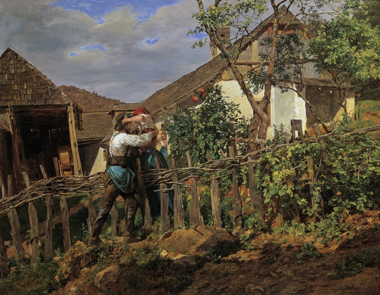 Die Nachbarn von Ferdinand Georg Waldmuller