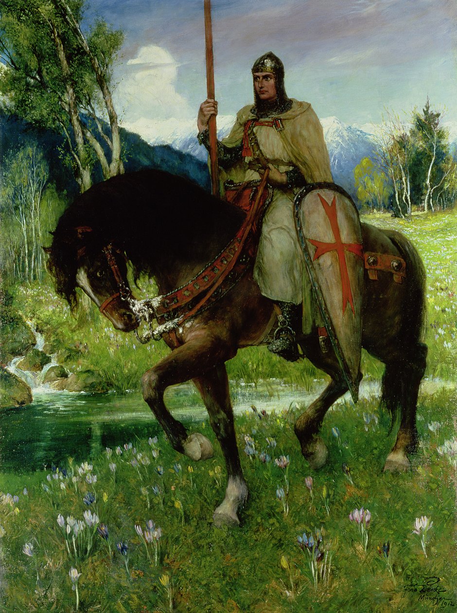 Parsifal auf der Suche nach dem Heiligen Gral von Ferdinand Leeke