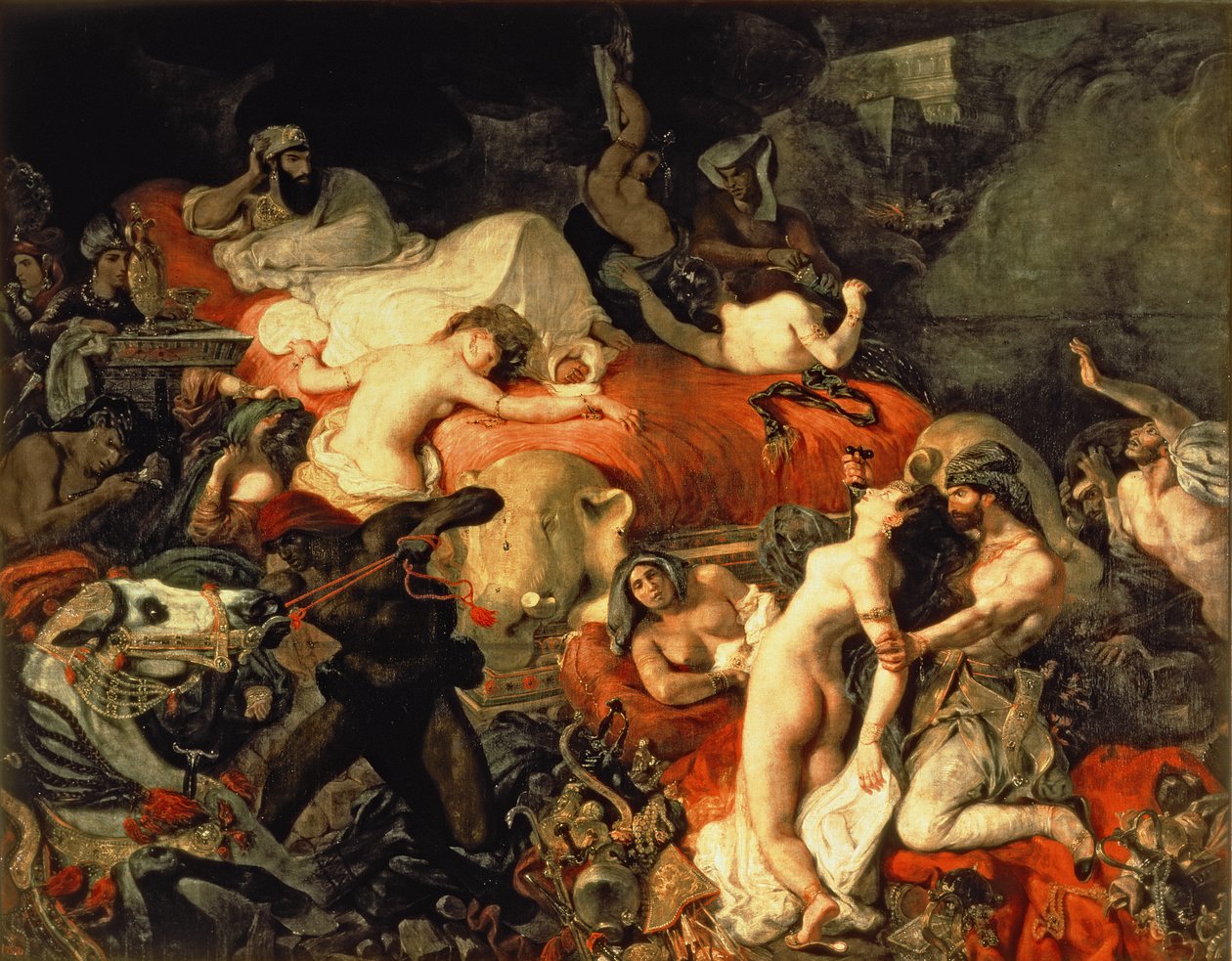 Der Tod des Sardanapalus von Ferdinand Victor Eugene Delacroix