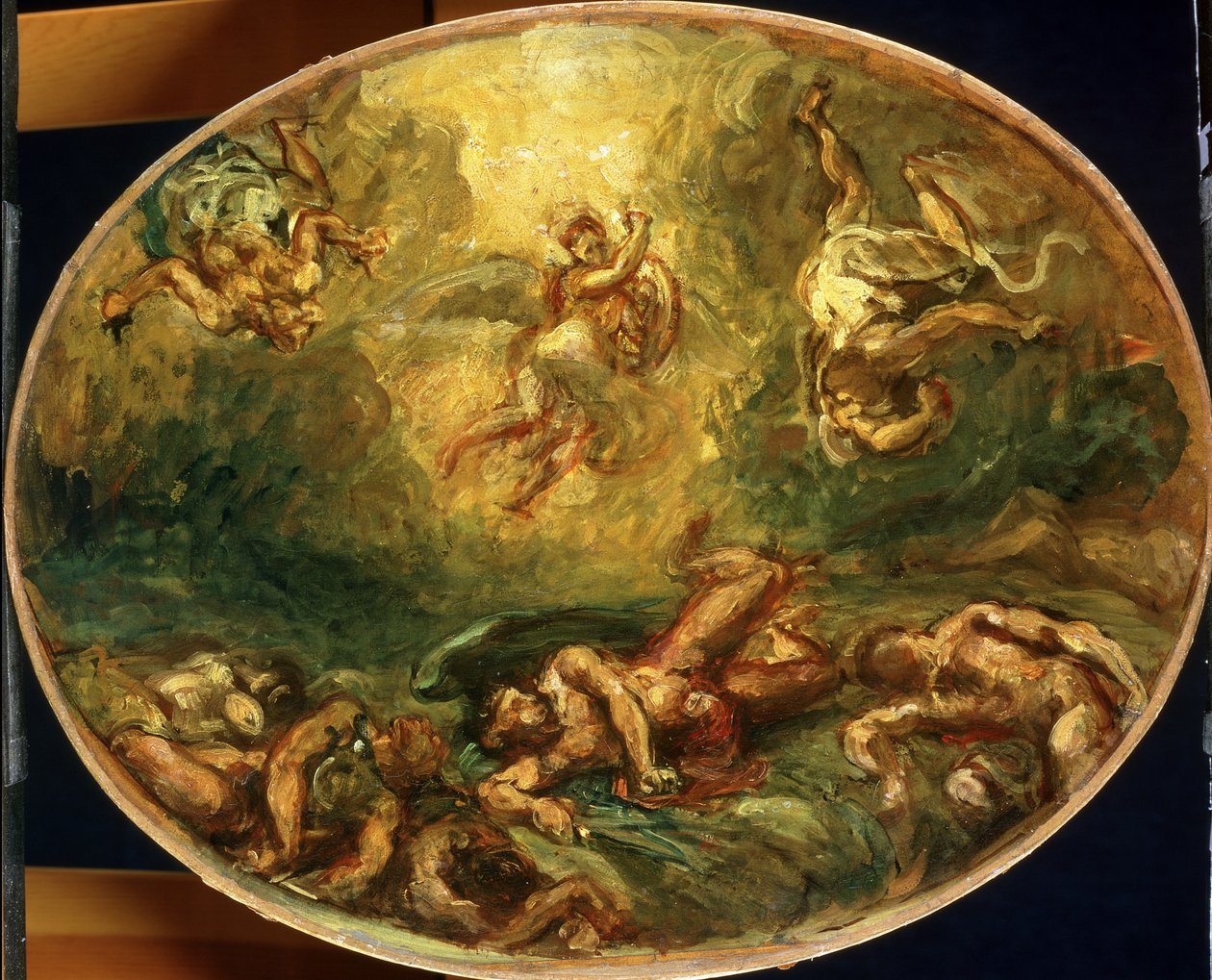 Triumph des Heiligen Michael von Ferdinand Victor Eugene Delacroix
