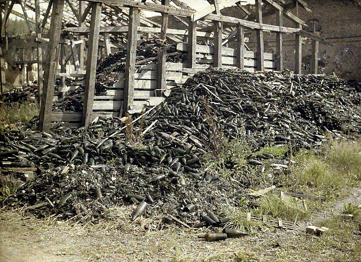 Ruinen der stark beschädigten Vauxrot-Destillerie, Cuffies, Aisne, Frankreich, 1917 von Fernand Cuville