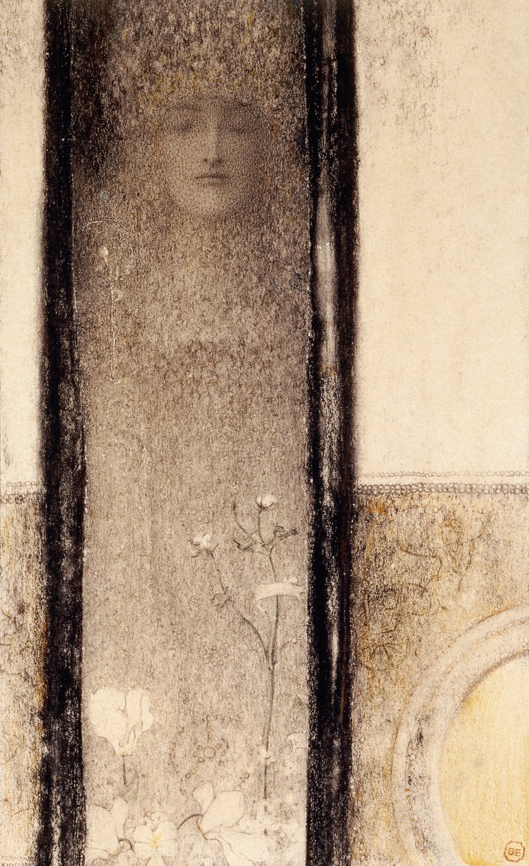 Geheimnisvolle Frau, ca. 1909 von Fernand Khnopff