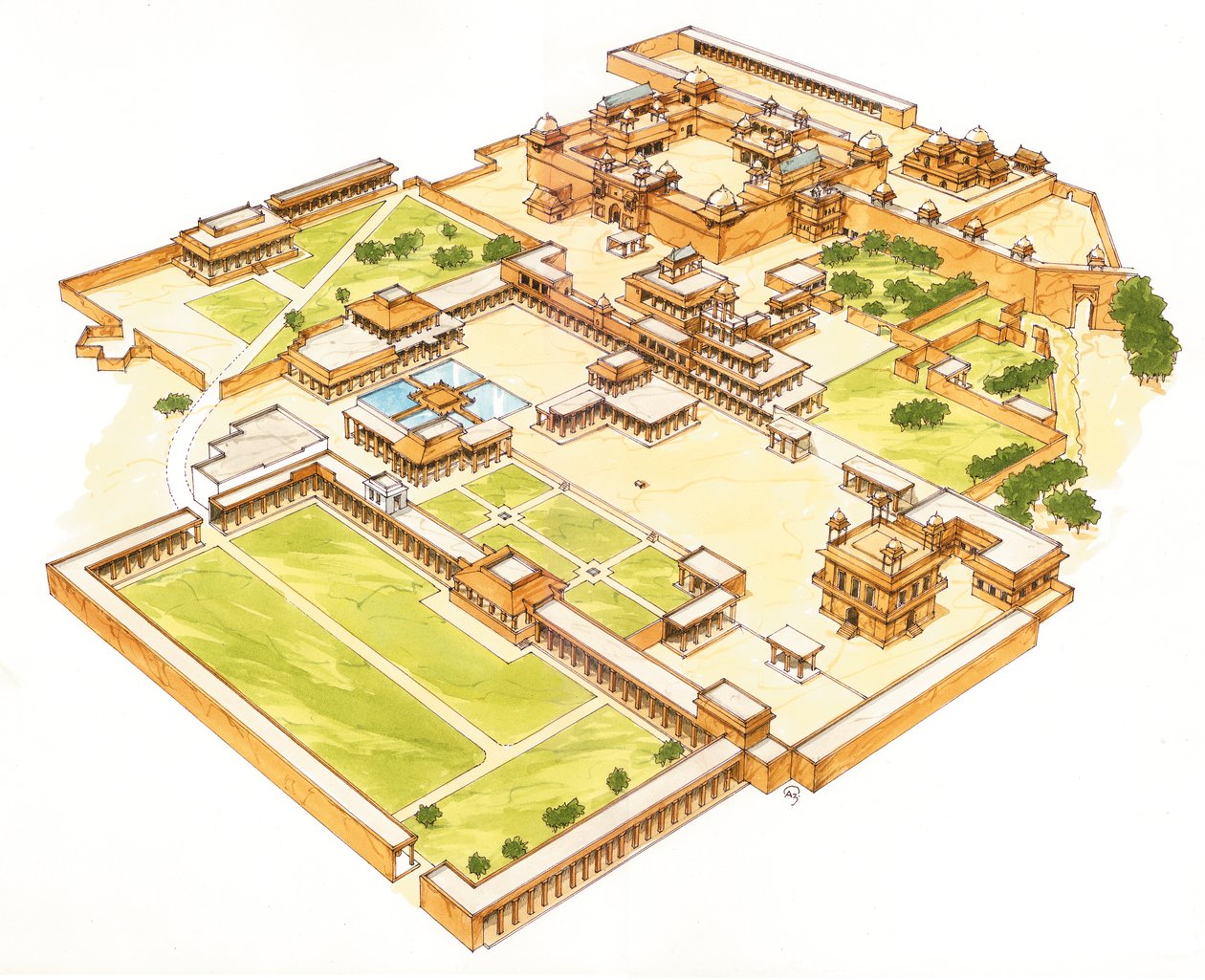 Fatehpur Sikri. Adra. Indien von Fernando Aznar Cenamor