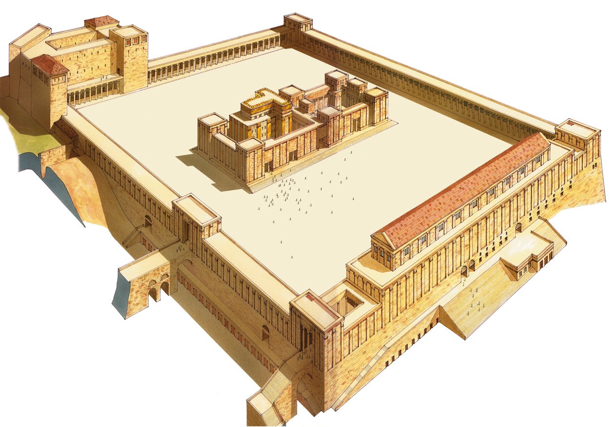 Tempel in Jerusalem. Herodes