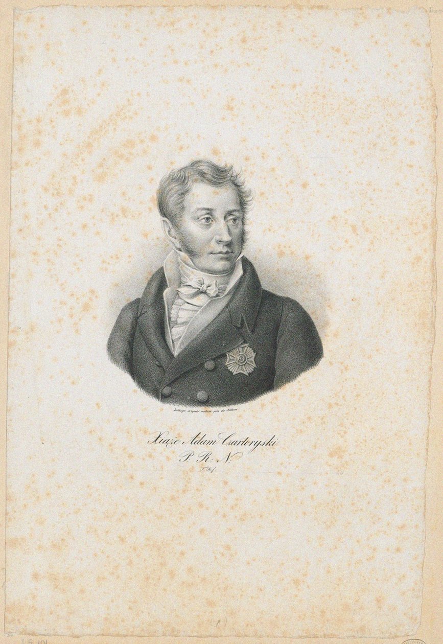 Prinz Adam Jerzy Czartoryski 1770-1861, 1831 von Filip Romanowski