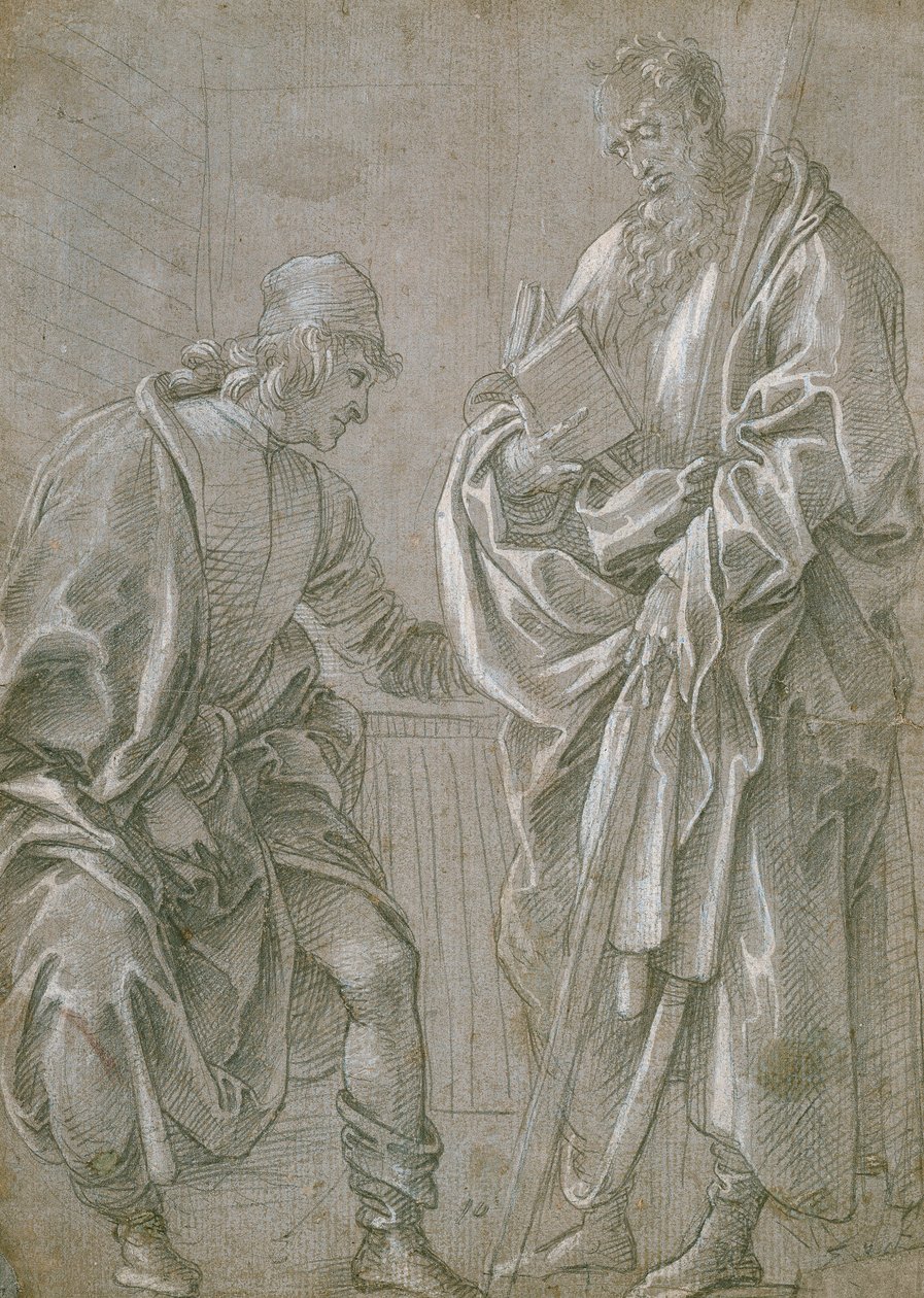 Apostel und Jugendlicher von Filippino Lippi