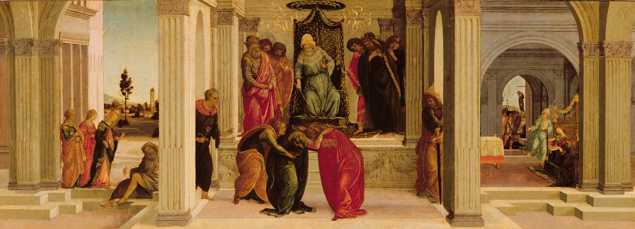 Szenen aus der Geschichte von Esther von Filippino Lippi