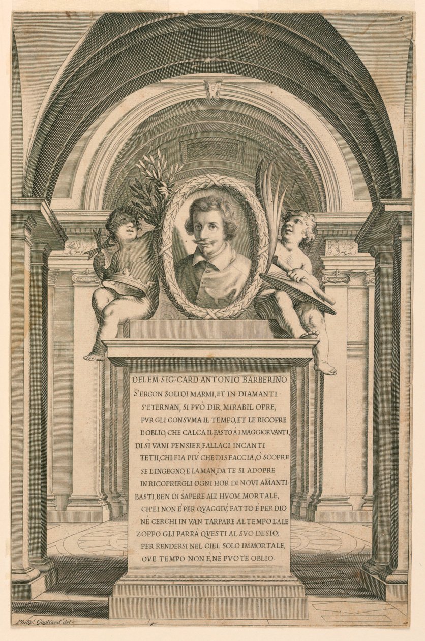 Porträt von Kardinal Antonio Barberino von Filippo Gagliardi