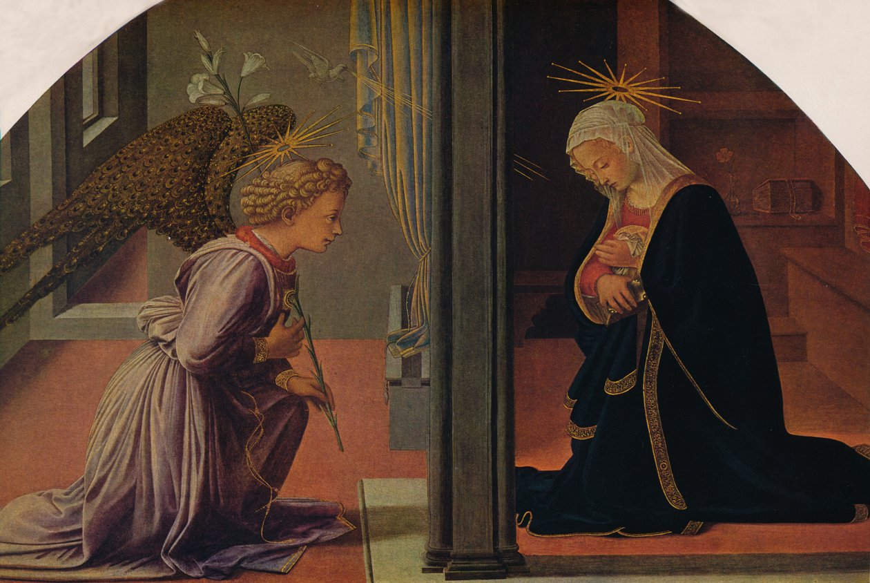 Die Verkündigung, ca. 1435-1440 von Fra Filippo Lippi