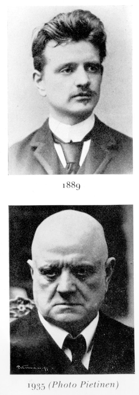 Jean Sibelius (1865-1957) 1889 von Finnish Photographer