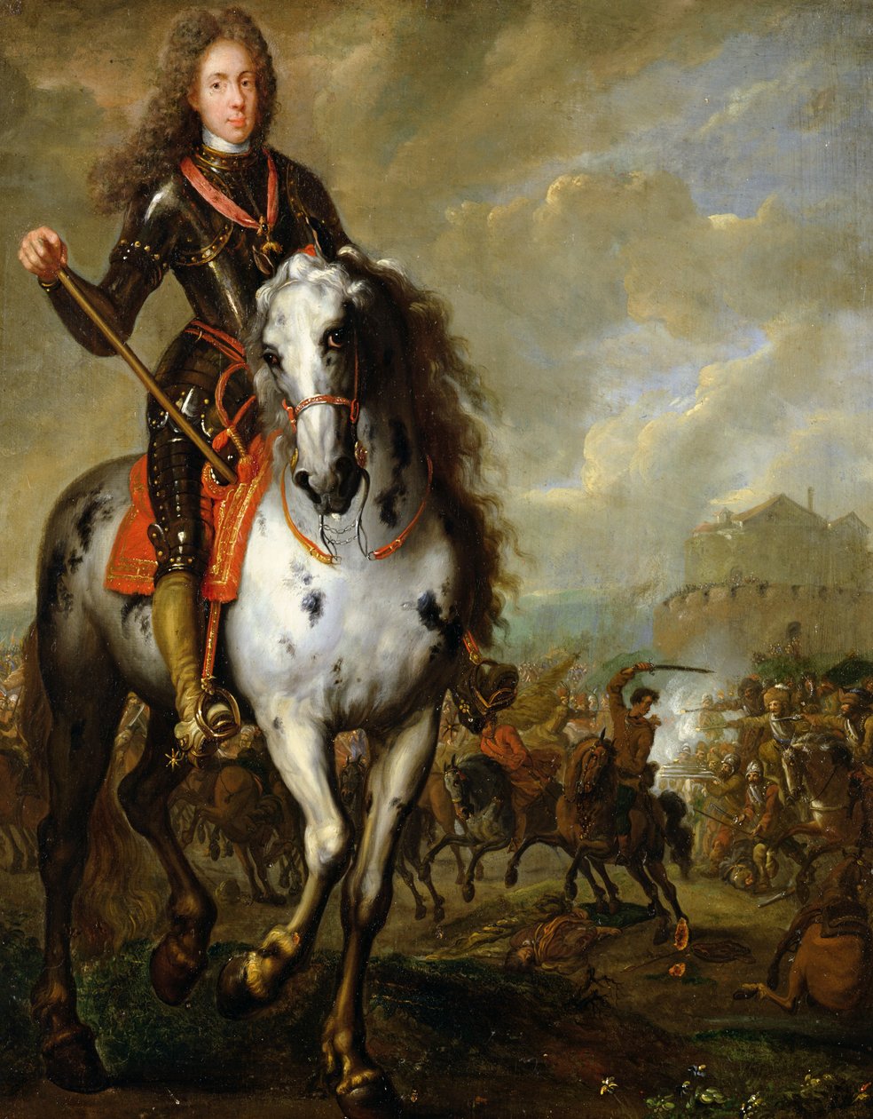 Reiterporträt von Prinz Eugen von Savoyen, ca. 1700-10 von Flemish School