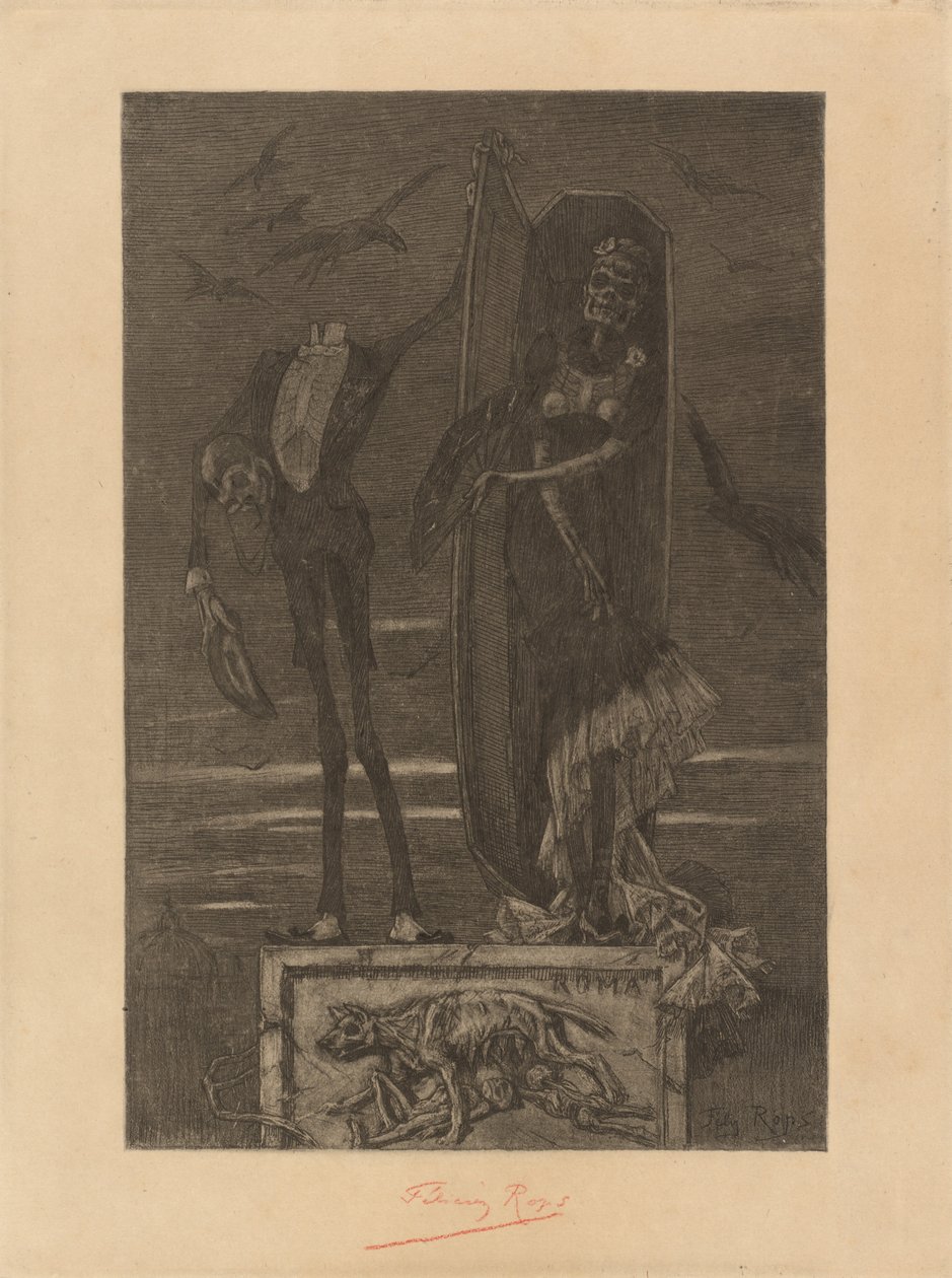 Le Vice suprême: Frontispiz von Félicien Rops