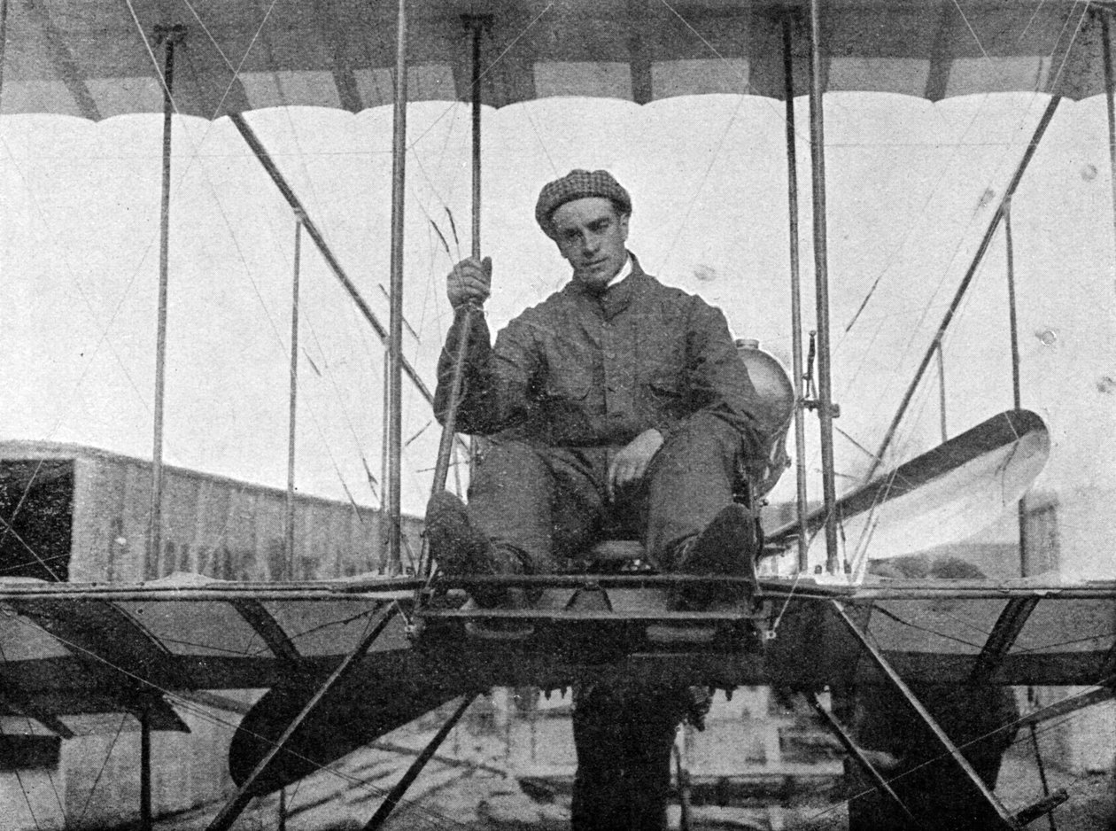Claude Grahame-White, englischer Luftfahrtpionier, 1910-1933 von Flight Photo