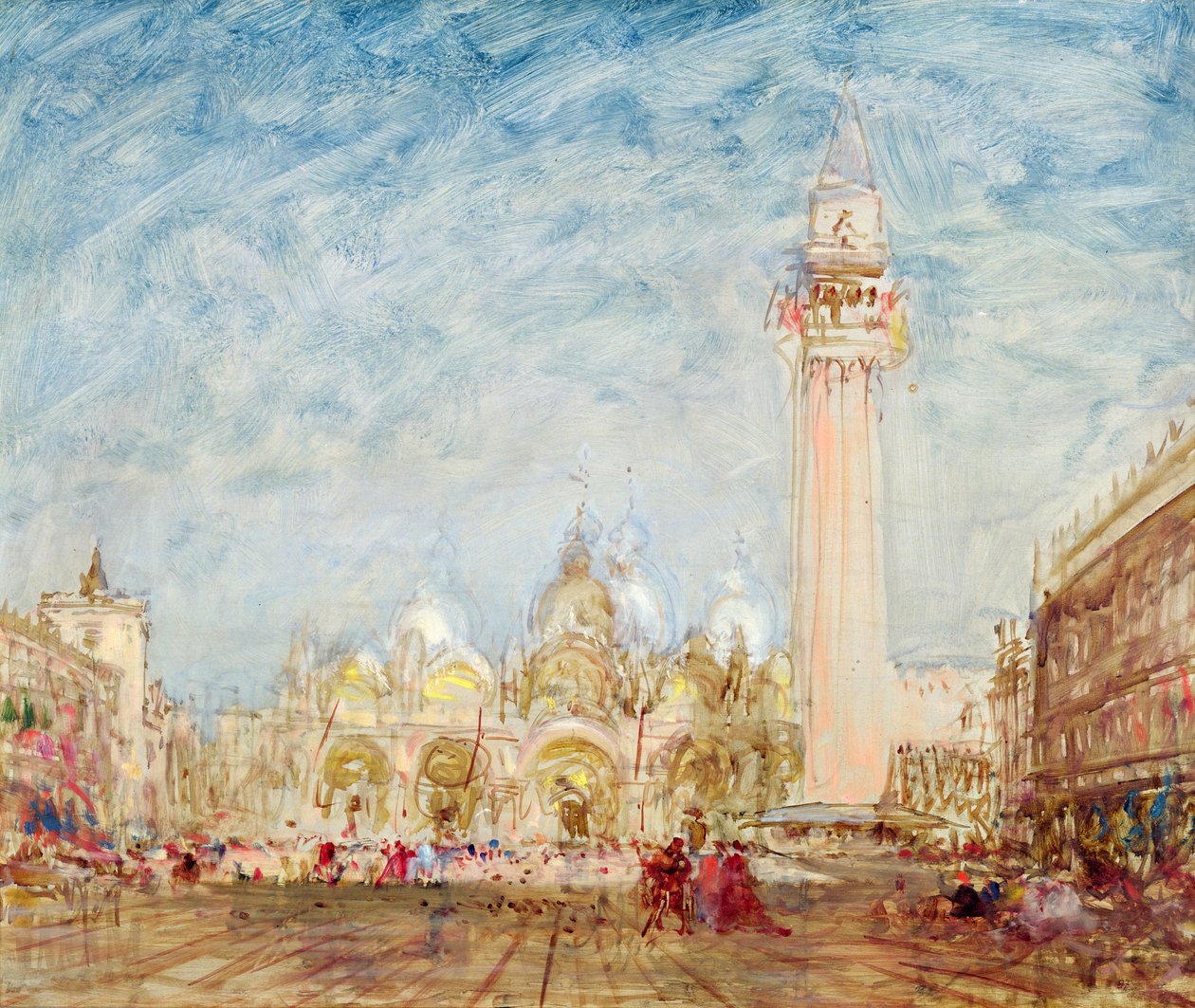 Markusplatz in Venedig von Félix Ziem