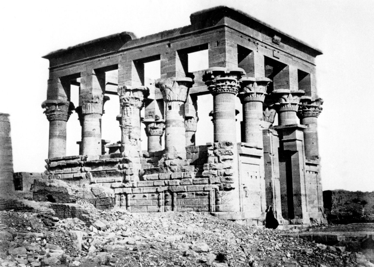 Trajans Kiosk in Philae, Nubien, Ägypten, 1878 von Félix Bonfils