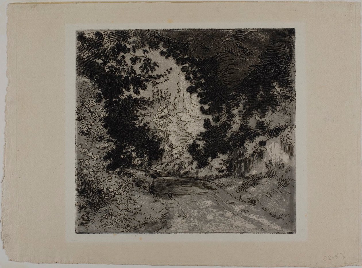 Der Weg von Coutures, in Sèvres von Félix Henri Bracquemond
