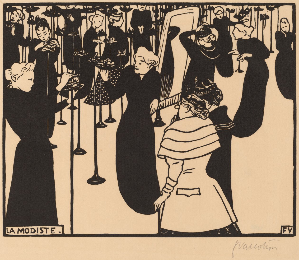 La Modiste von Félix Vallotton