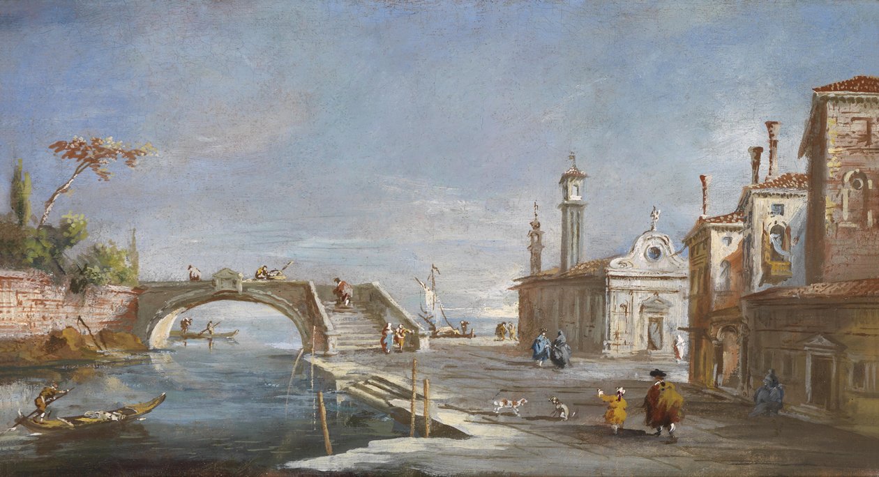 Ein Kanal in Venedig von Francesco after Guardi
