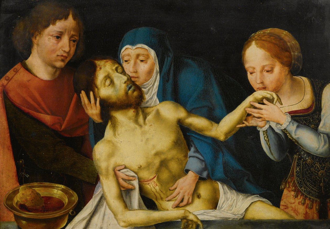Die Beweinung Christi von Follower of Joos van Cleve