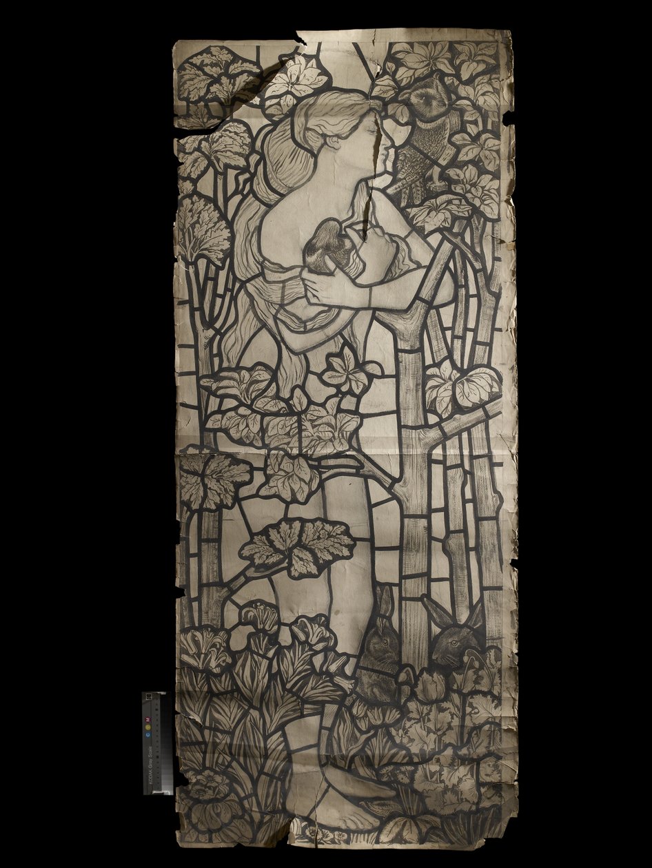 Entwurf für ein Buntglasfenster von Eva, 1862 von Ford Madox Brown