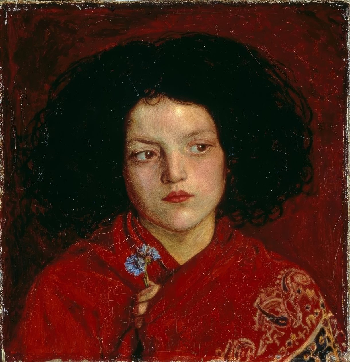 F.M.Brown, Das irische Mädchen von Ford Madox Brown