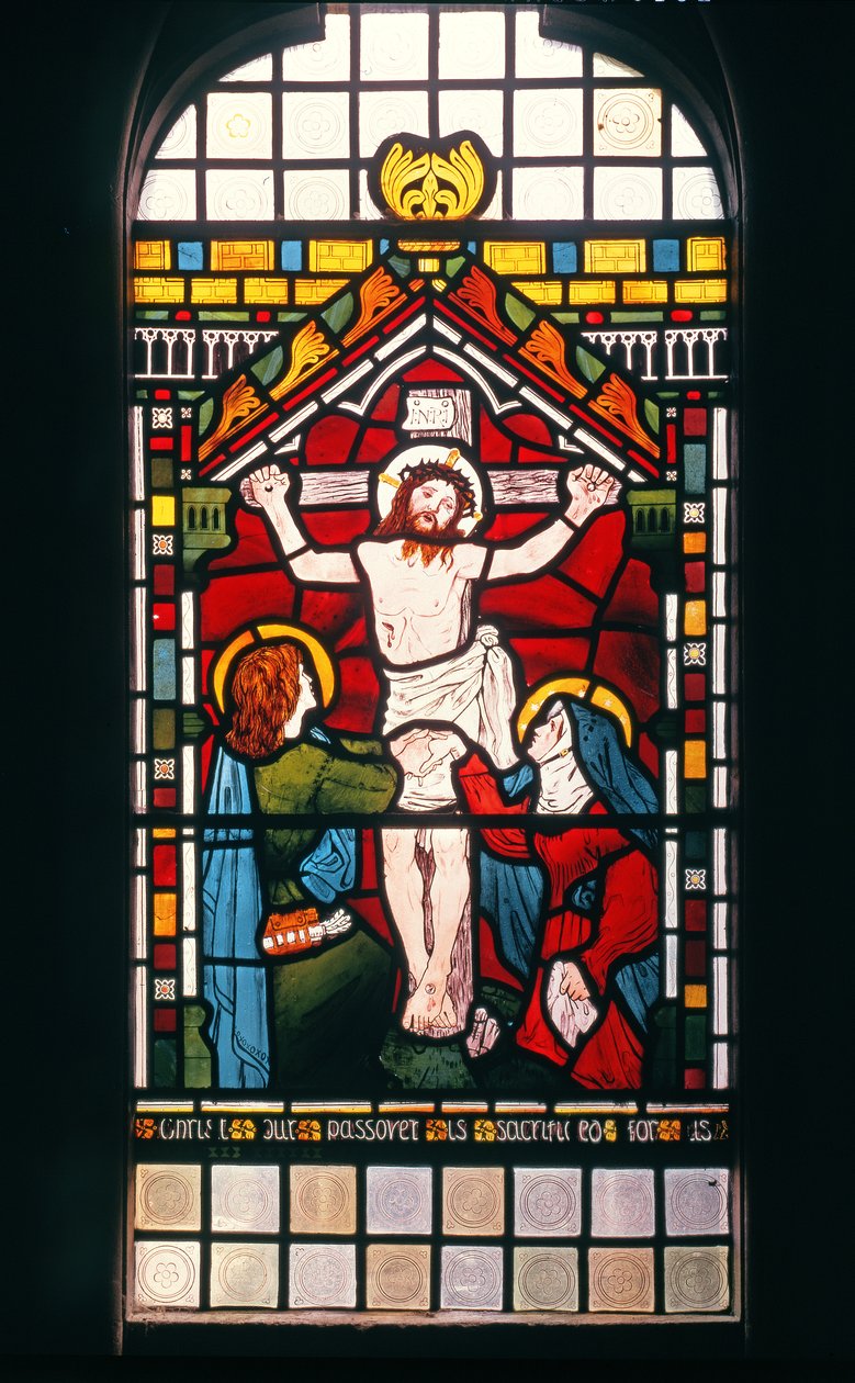 Die Kreuzigung, 1861 (Buntglas) von Ford Madox Brown