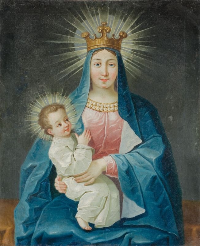 Marija Tolaznica Trauernde von Fortunat Bergant
