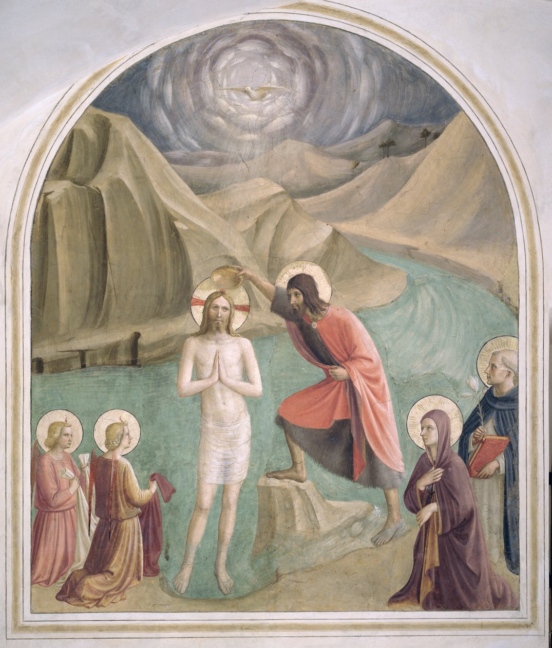 Die Taufe Christi von Fra Angelico