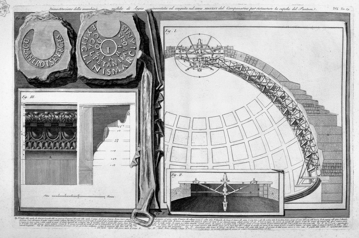 Pantheon, Taf. XXIX von Francesco Piranesi