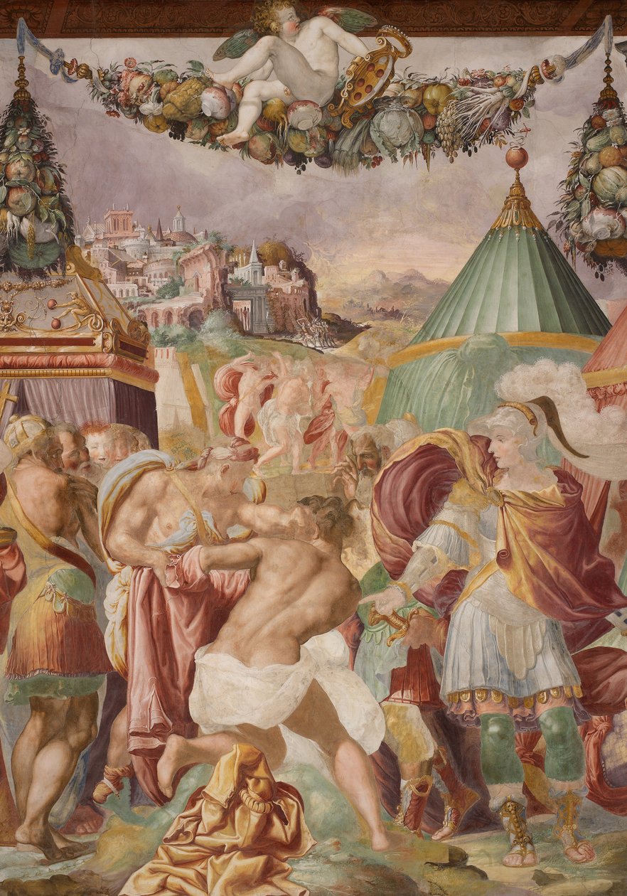 Camillo bestraft den verräterischen Lehrer von Falerii von Francesco de Rossi Salviati Cecchino