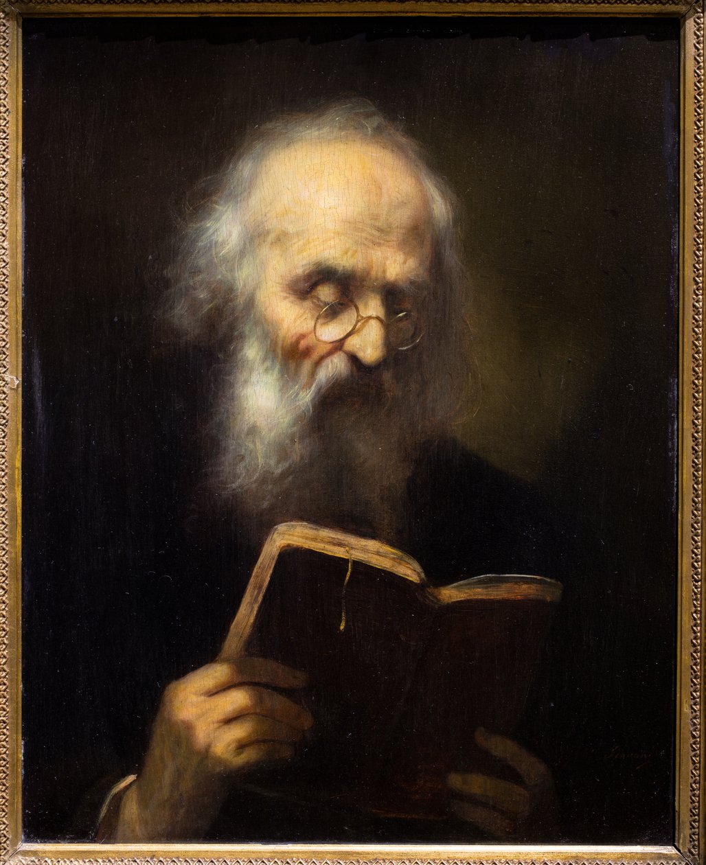 Lesen mit Brille von Francesco (1611 69) Giovani