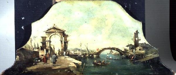 Capriccio Venezianischer Hafenblick von Francesco (after) Guardi