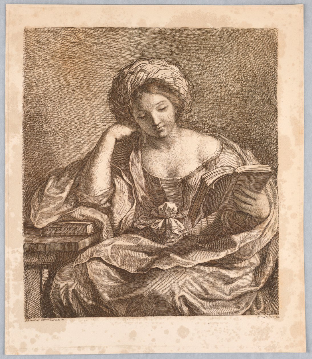 Eine Sibylle mit einem Buch von Francesco Bartolozzi