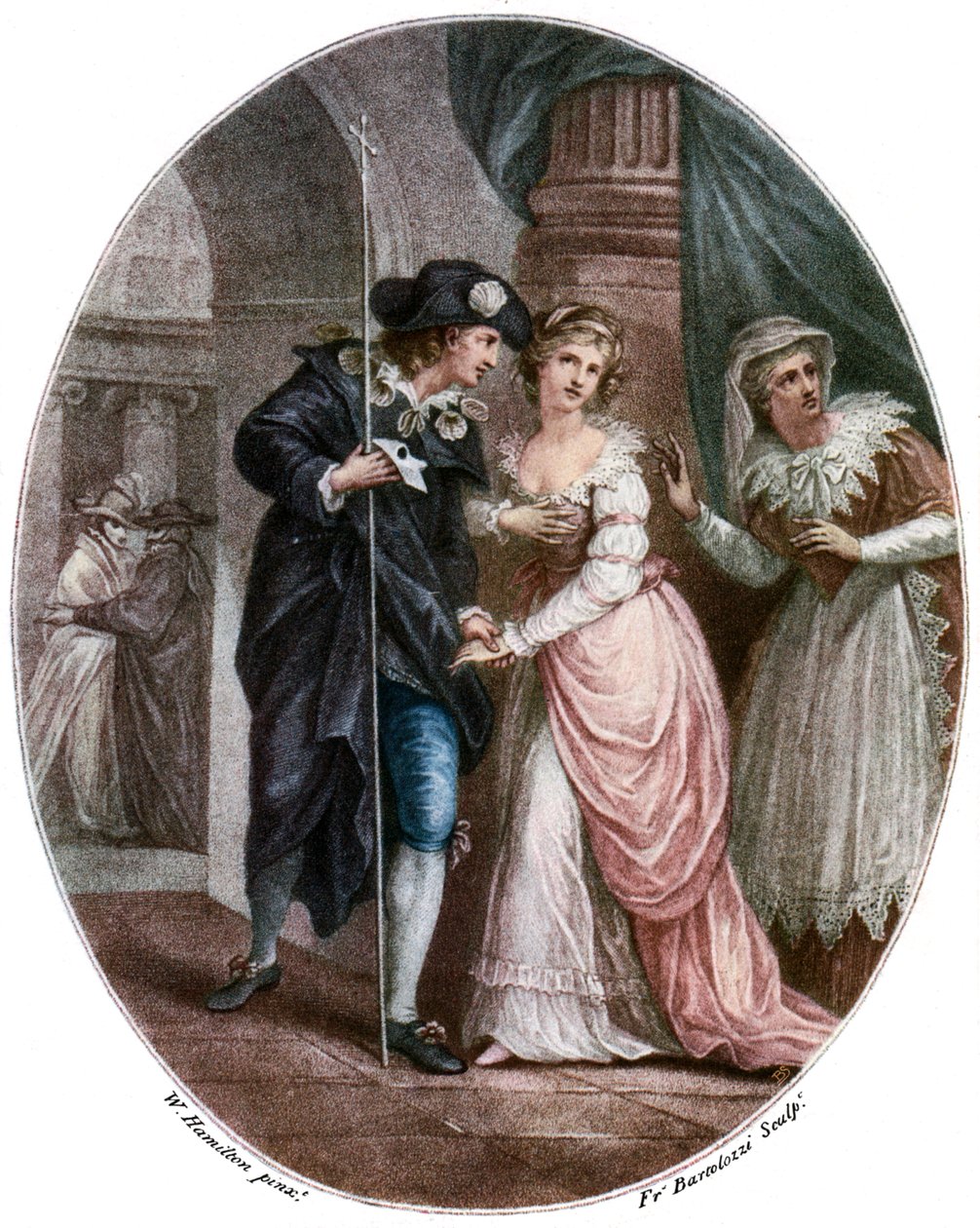 Szene aus Shakespeares Romeo und Julia von Francesco Bartolozzi