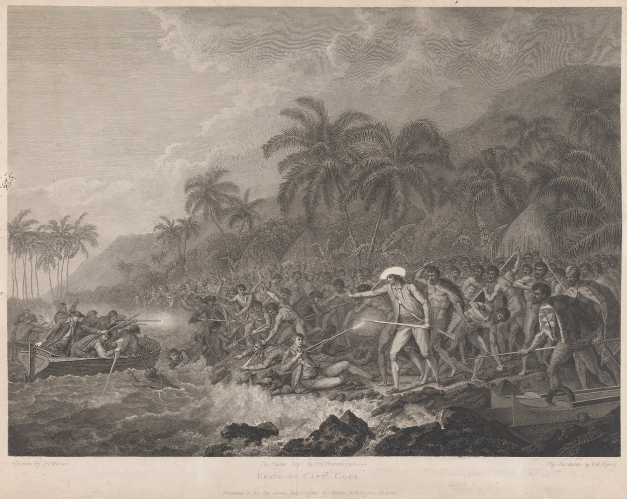 Der Tod von Captain Cook von Francesco Bartolozzi