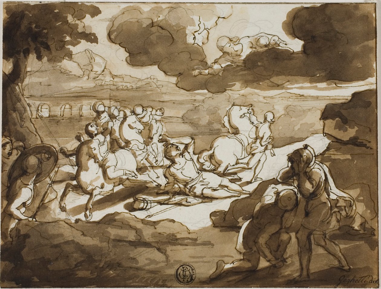 Bekehrung des Heiligen Paulus von Francesco Coghetti