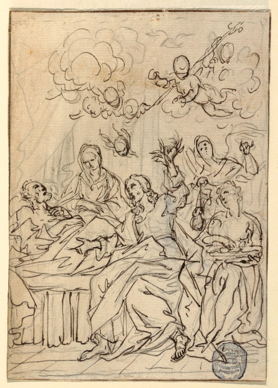 Tod des Heiligen Joseph, 1880 von Francesco Coghetti