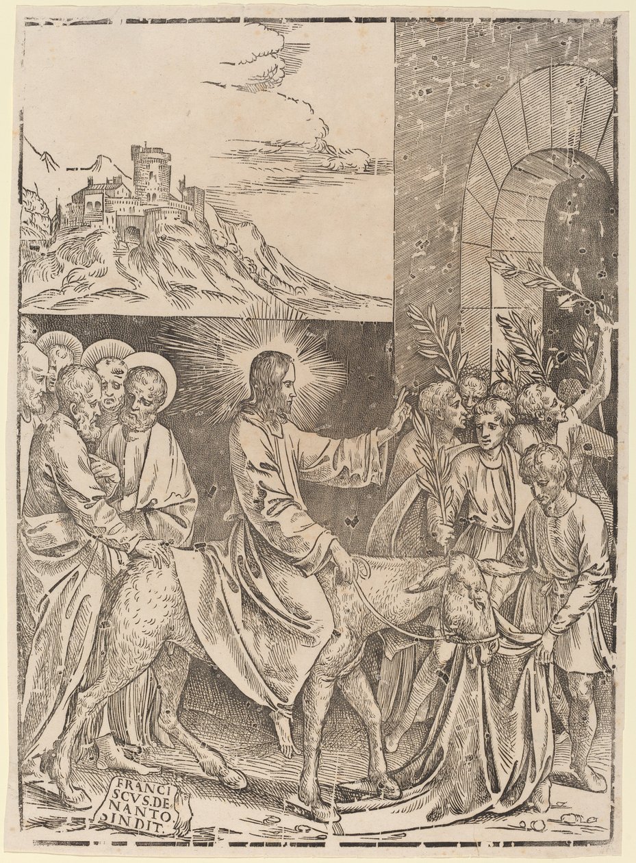 Christi Einzug in Jerusalem von Francesco Denanto